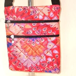 Olivia Moss Peacock Parade Red Cross Body …
